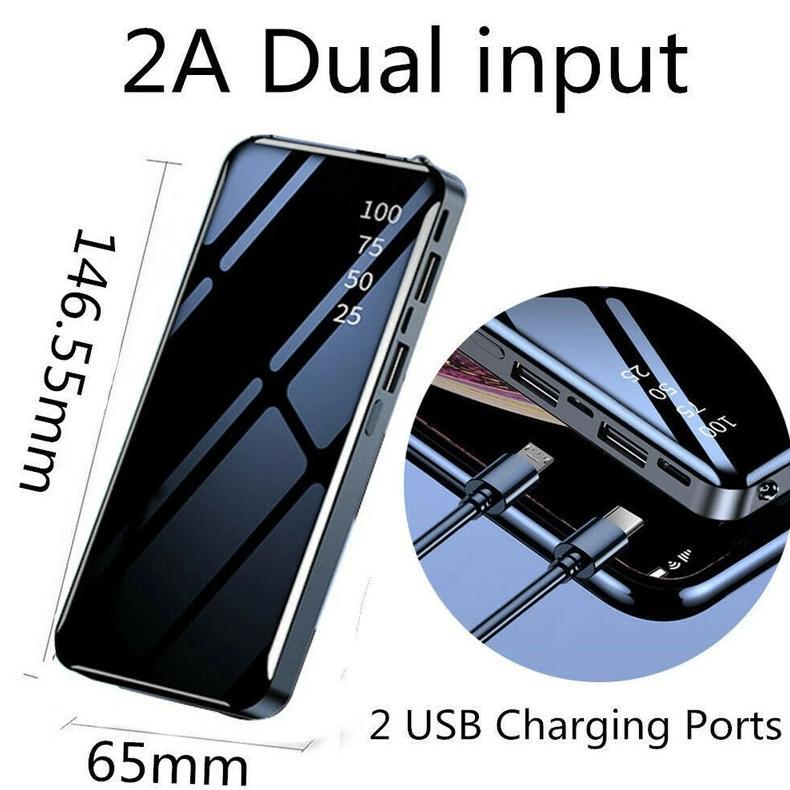 BIG SALE Powerbank 50000 mah Digital Display Fast Charging Kapasitas Besar LED Light Robot Powerbank