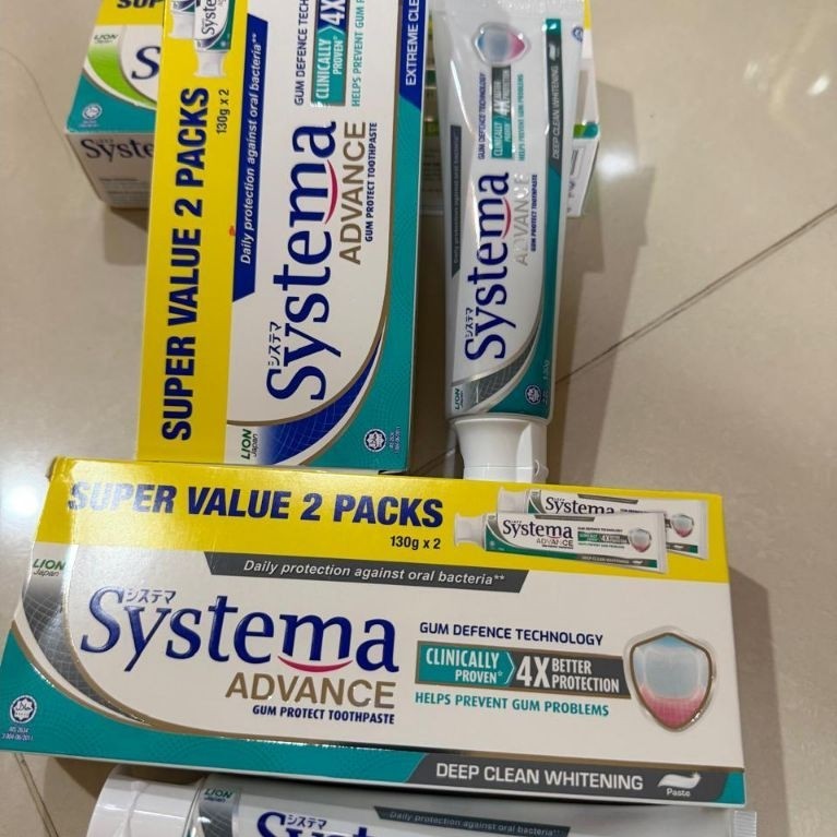 2PC SYSTEMA ADVANCE. SYSTEMA MALAYSIA. SYSTEMA IMPORT. SYSTEMA DEEP CLEAN WHITENING. SYSTEMA EXTREME