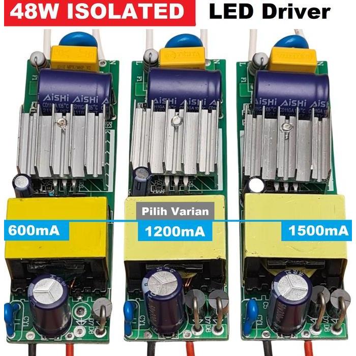 Led Driver Hpl 48W Isolated 600Ma 1200Ma 1500Ma Akuarium Aquascape Pju