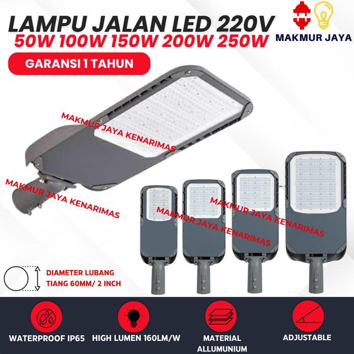 LAMPU JALAN LED 50W 100W 150W 200W 250W WATT 220V / PJU LED 220V GARANSI / LAMPU JALAN LED - 50W
