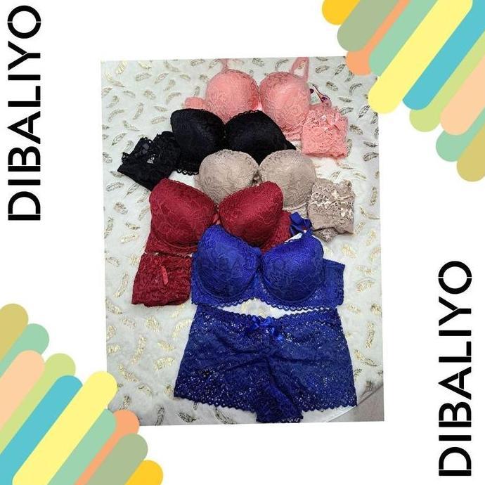 Naka- Bh Set / Setelan Burkat / Bra Cup B Ke C / Bra Kat Busa Tebal / Art 8 9 30-Dibaliyo