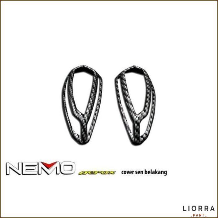 COVER SEN BELAKANG CARBON AEROX 155 / VARIASI SEIN BELAKANG AEROX / COVER ALIS SEN BELAKANG AEROX 15