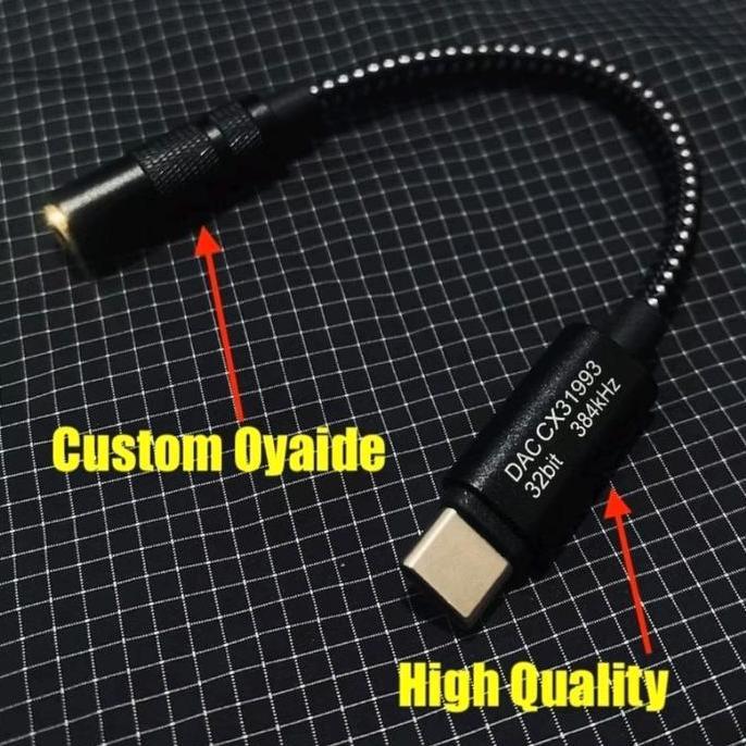 Wowoi- Kabel Usb Dac 32Bit/384Khz Type C Ke 3.5Mm Adaptor Hifi Dac Cx31993 Chip Cx-Pro