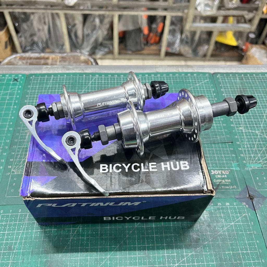 Hub Platinum Quick Release QR 36 Hole Old 100/130mm Dua Sisi Drat Ulir Sepeda MTB Federal Lipat 36 H