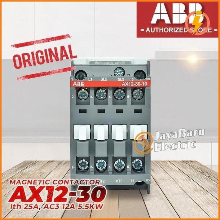 Kontaktor Contactor Abb Ax12 Ax12-30-10 Ax12-30-01 24V 110V 220V 380V Best Seller