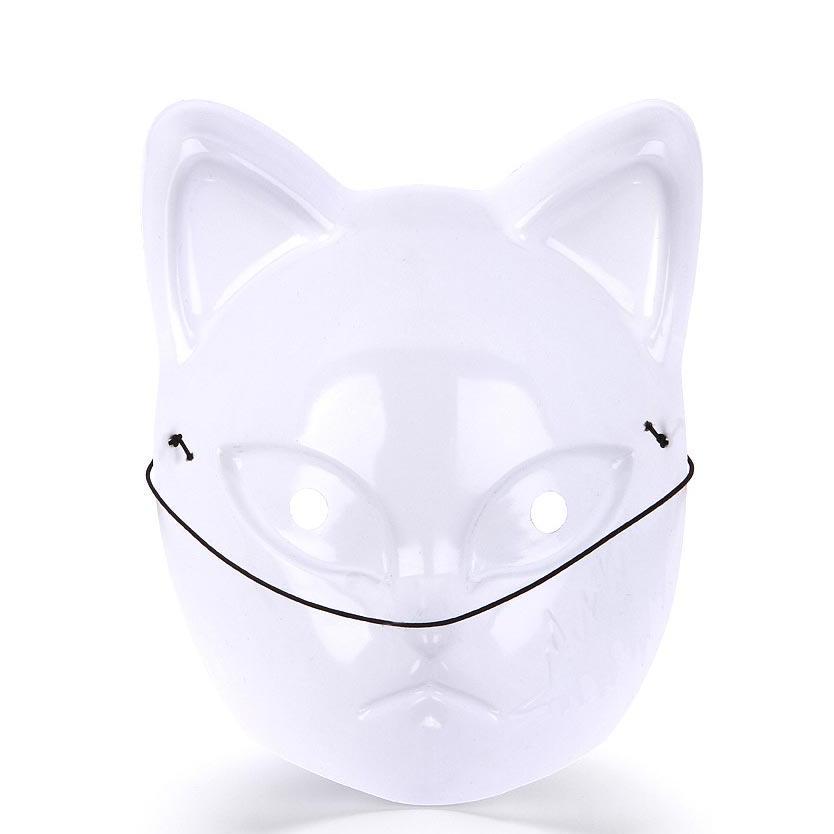 Demon Slayer Topeng Anime Japanese  Rubah Kimetsu No Yaiba Cosplay Fox Mask Kucing Lucu Jepang Topen