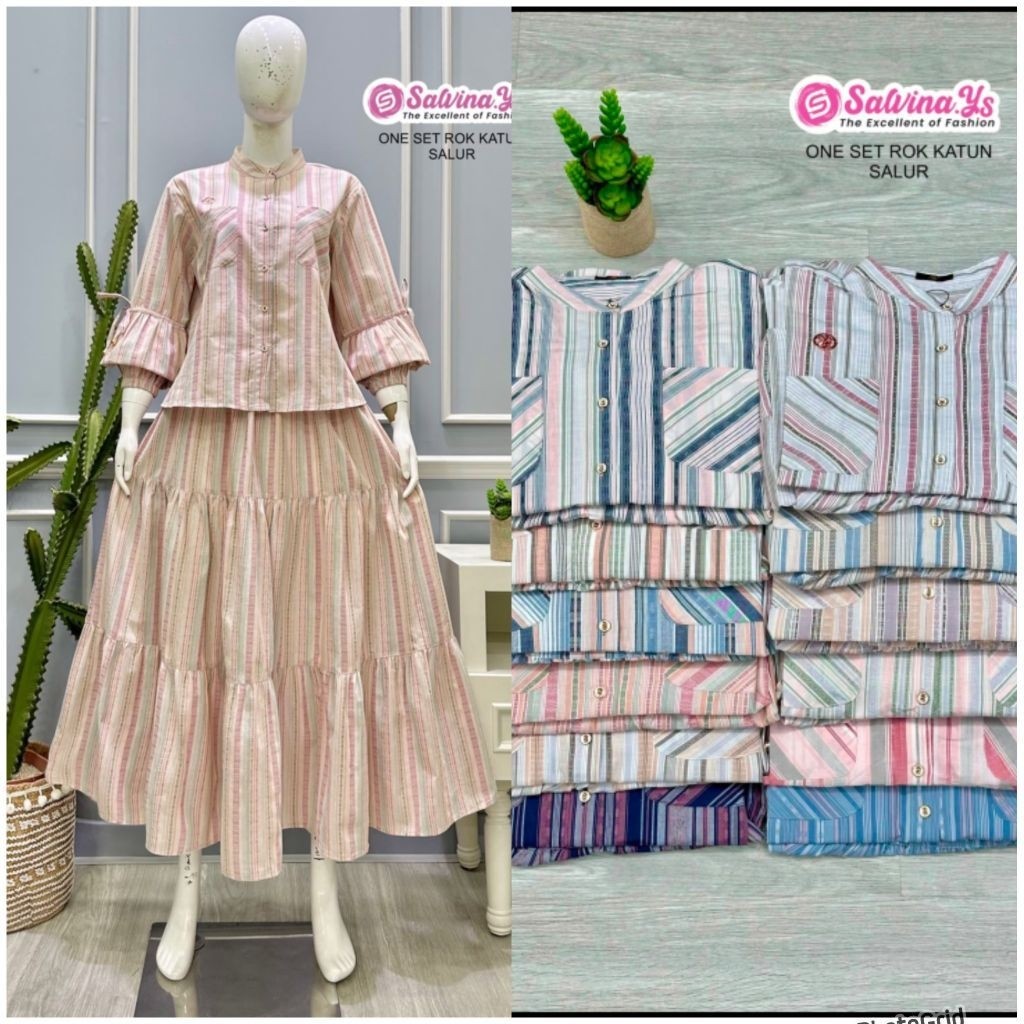 Set Rok kotak/salur By.Salvina.ys#terbaru