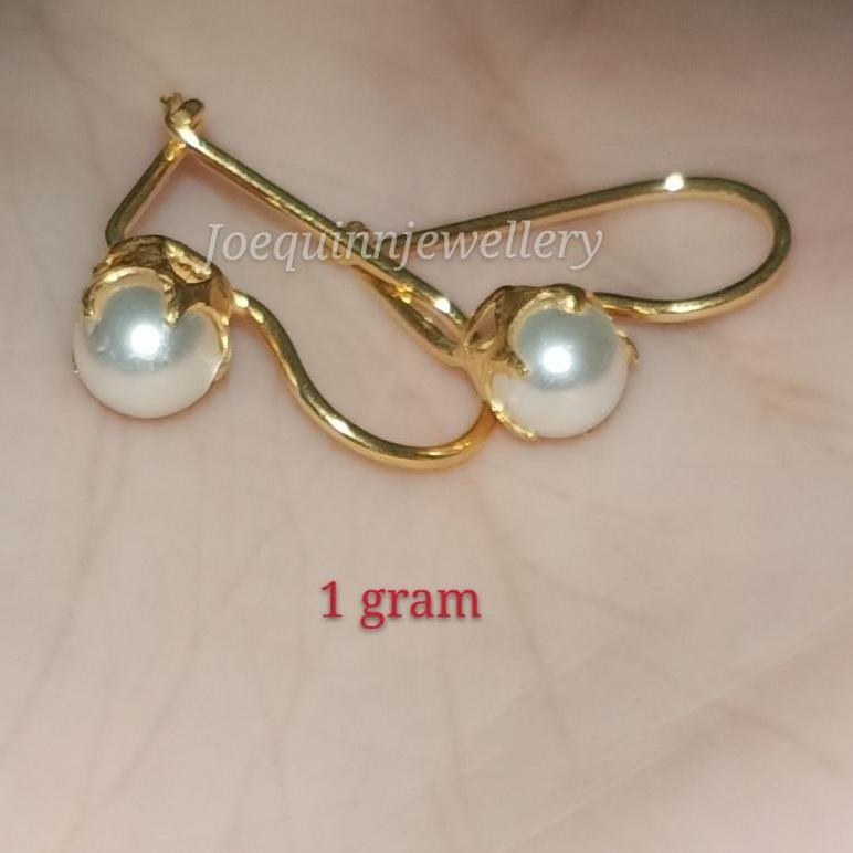 best seller anting mutiara emas muda 1 gram dewasa