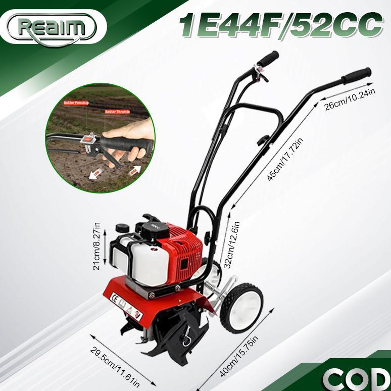Reaim Cultivator Mini Tiller Traktor Sawah Bajak Mini Power Cultivator Tiller
