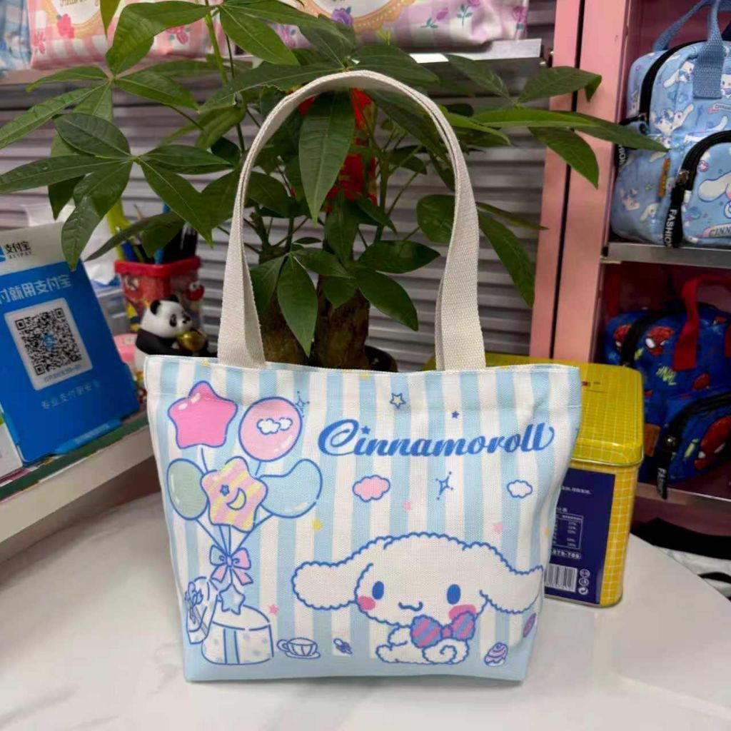 Tas Bekal lucu Cinnamoroll / Tote Bag Cinnamoroll / Tas Jalan-jalan Cinnamoroll