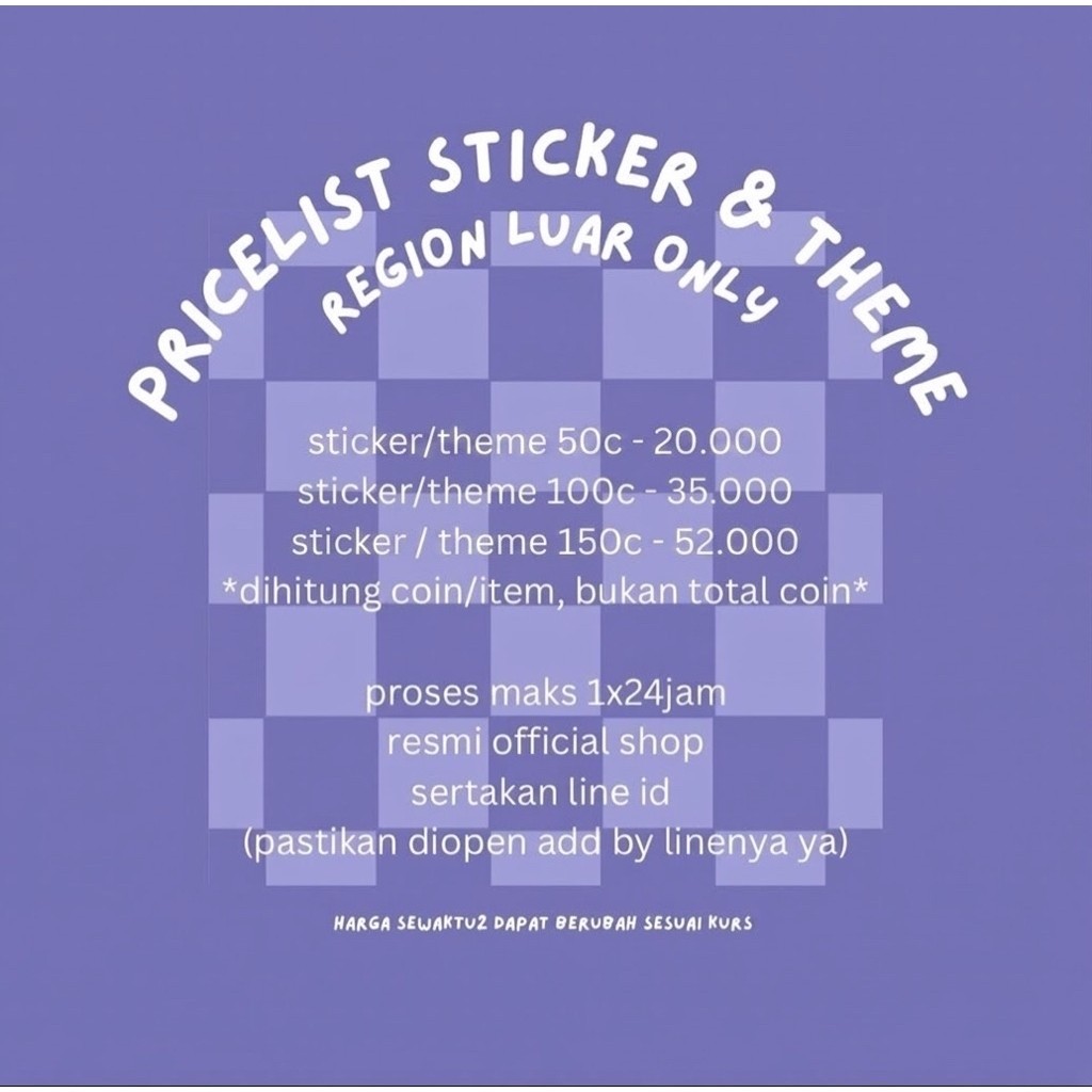 Stiker/Tema Line Region Luar