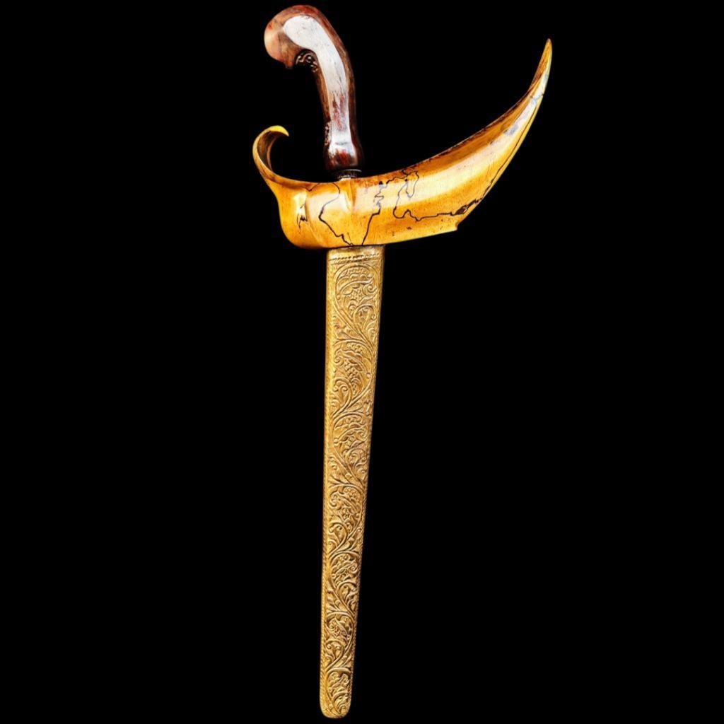 Keris Sengkelat Luk 13 Pamor Miring Blarak Sineret