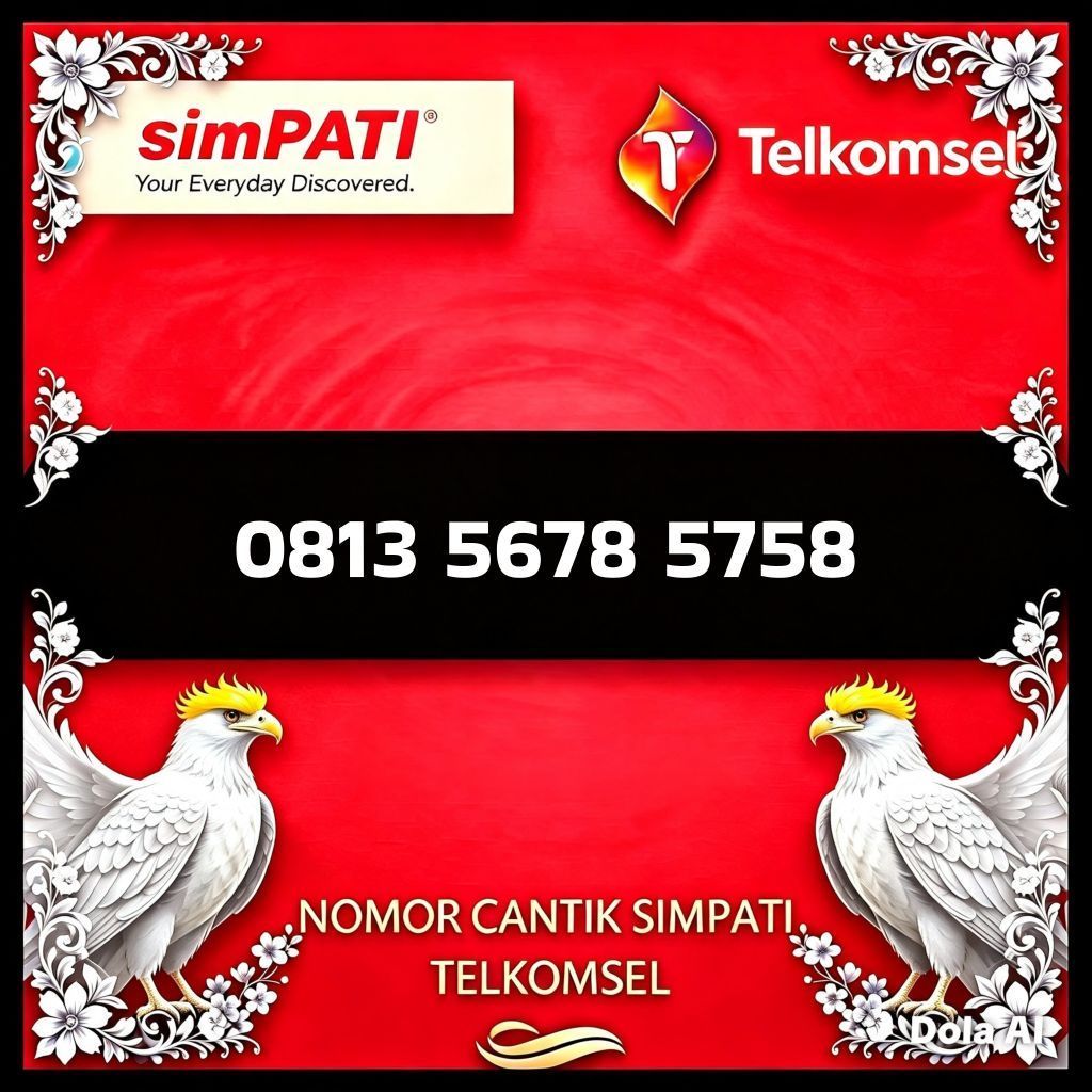PERDANA NOMOR CANTIK SIMPATI TELKOMSEL MAJU MAPAN 5758 HOKI JAWA
