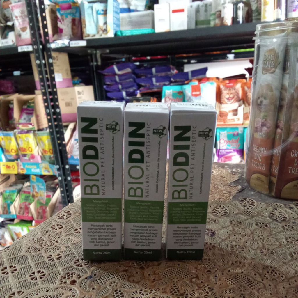 Biodin 20 Ml Spray Antiseptik Luka Hewan / Biodin