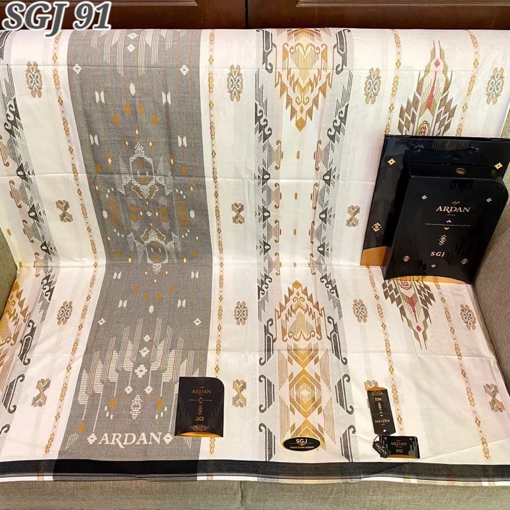 SARUNG ARDAN SGJ PUTIH GOLD TERBARU