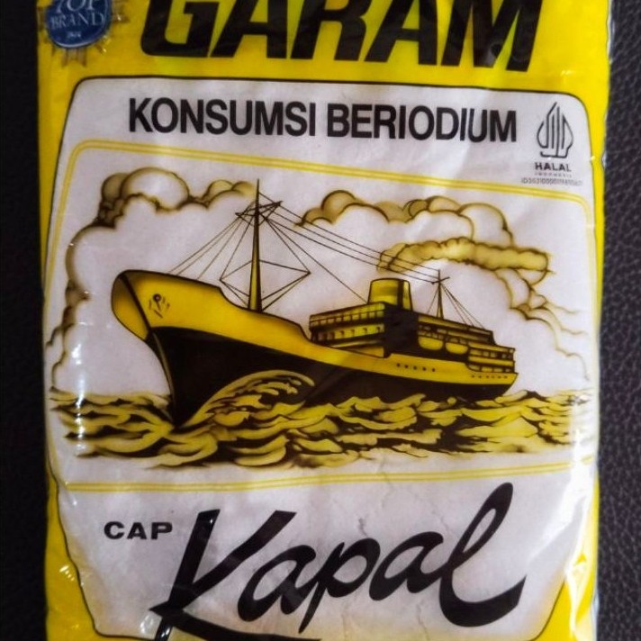 Garam Beryodium Cap Kapal 500g-Garam Dapur Beryodium Praktis untuk Memasak