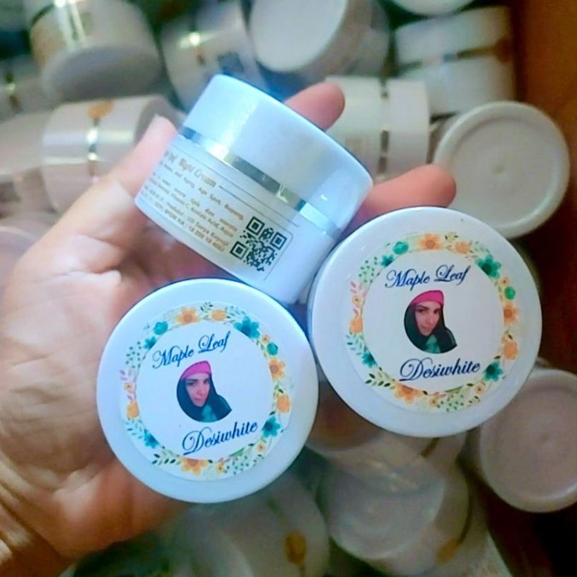 Cream malam flek dan glowing Maple leaf skincare bpom
