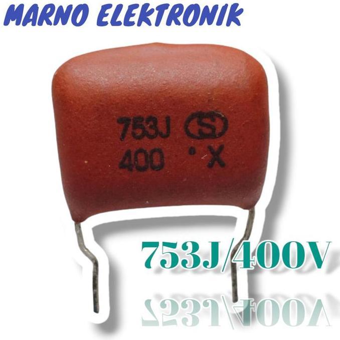 CAPASITOR MILAR 7N5 7,5N 75N 400V 753J 4KV 7NAN05 7 NANO 5 MRN99