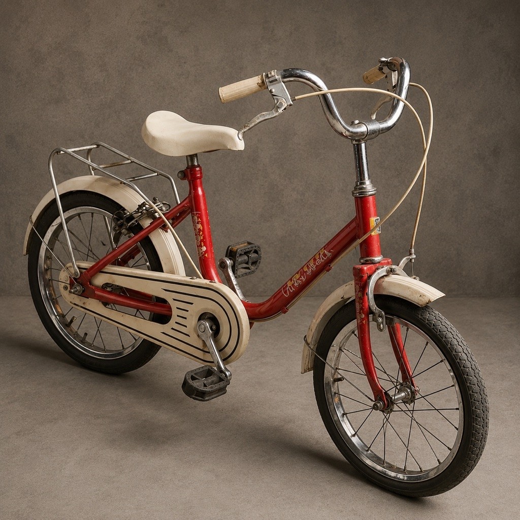 Sepeda Anak Vintage Wim Cycle 1970–1980an Merah | Vintage Wim Cycle Kids Bicycle