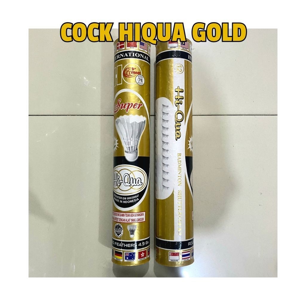 Shuttlecock Badminton Hiqua Hiqua Gold Original