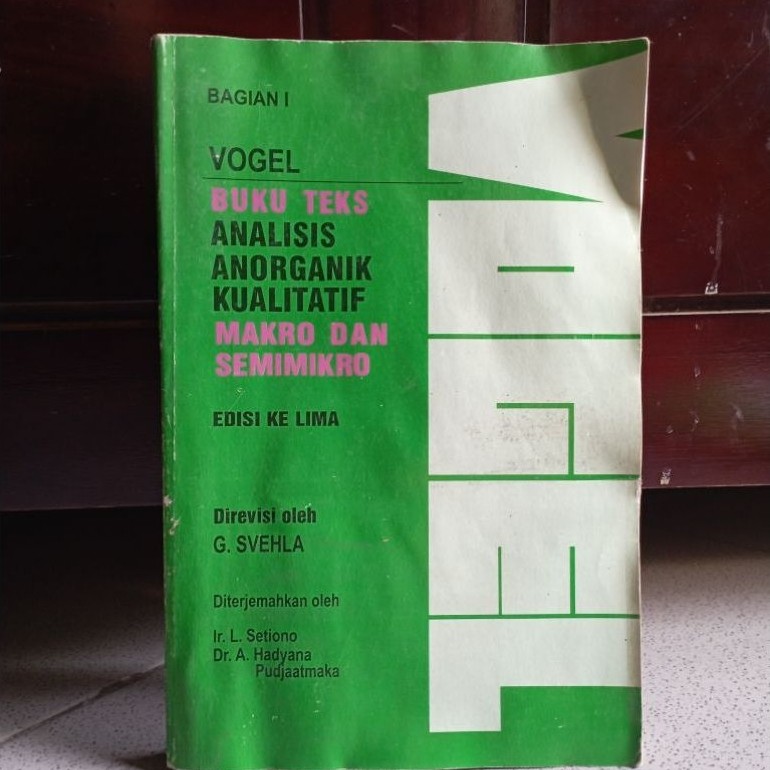 Vogel 1 Analisis Anorganik Kualitatif Bonus Vogel 2