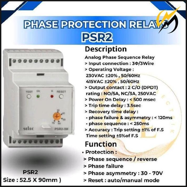 Analog Phase Sequence Relay Psr2 Selec Pfr Relay Ready