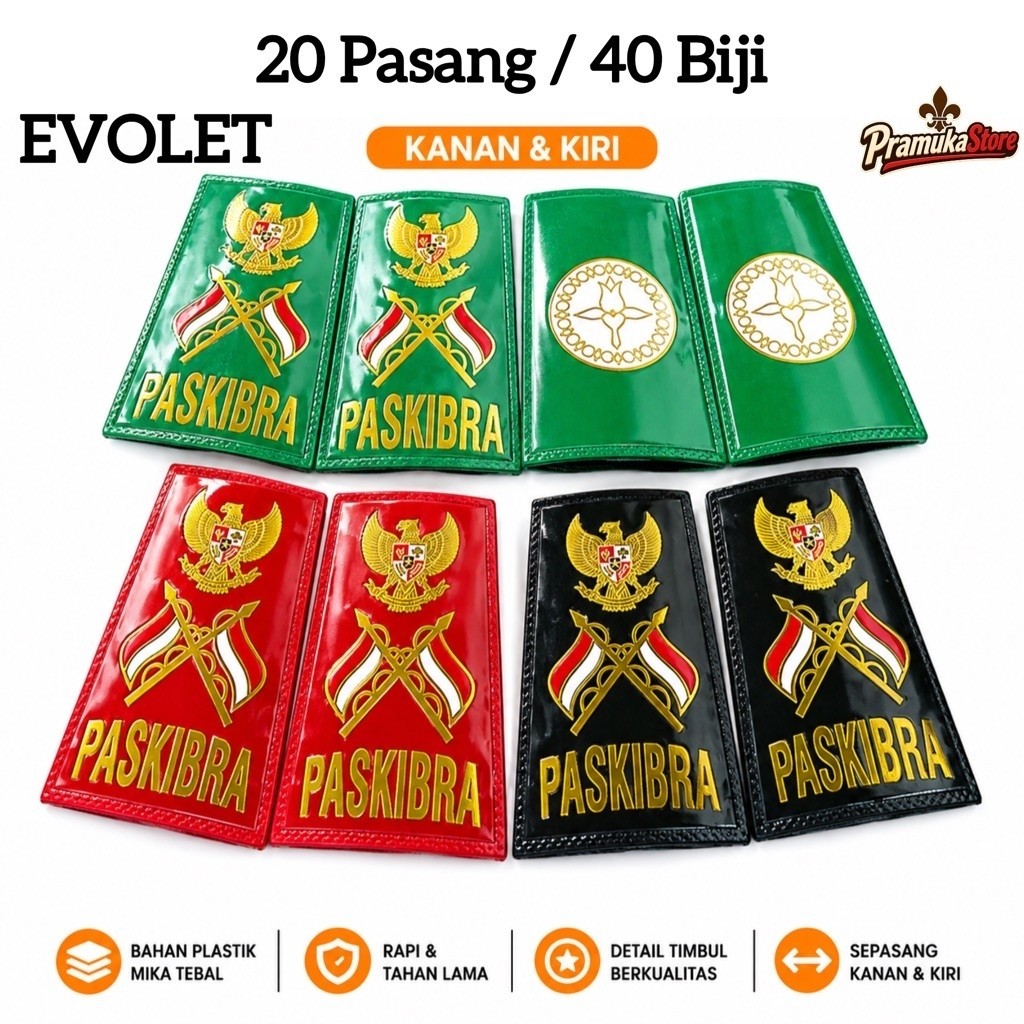 EVOLET BANTARA LAKSANA PASKIBRA MELATI PASKIBRA Bahan Foil Timbul