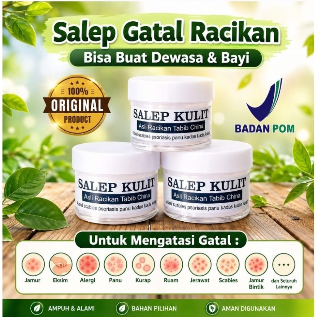 Salep gatal ASLI RACIKAN TABIB CINA untuk atasi eksim scabies dan psoriasis