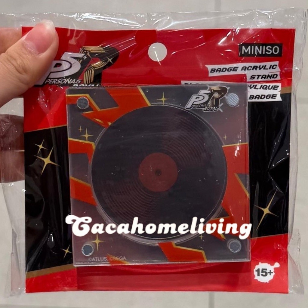Miniso x Persona - Badge Acrylic Stand / Pajangan Akrilik Pin Persona 5 Royal P5R Collection