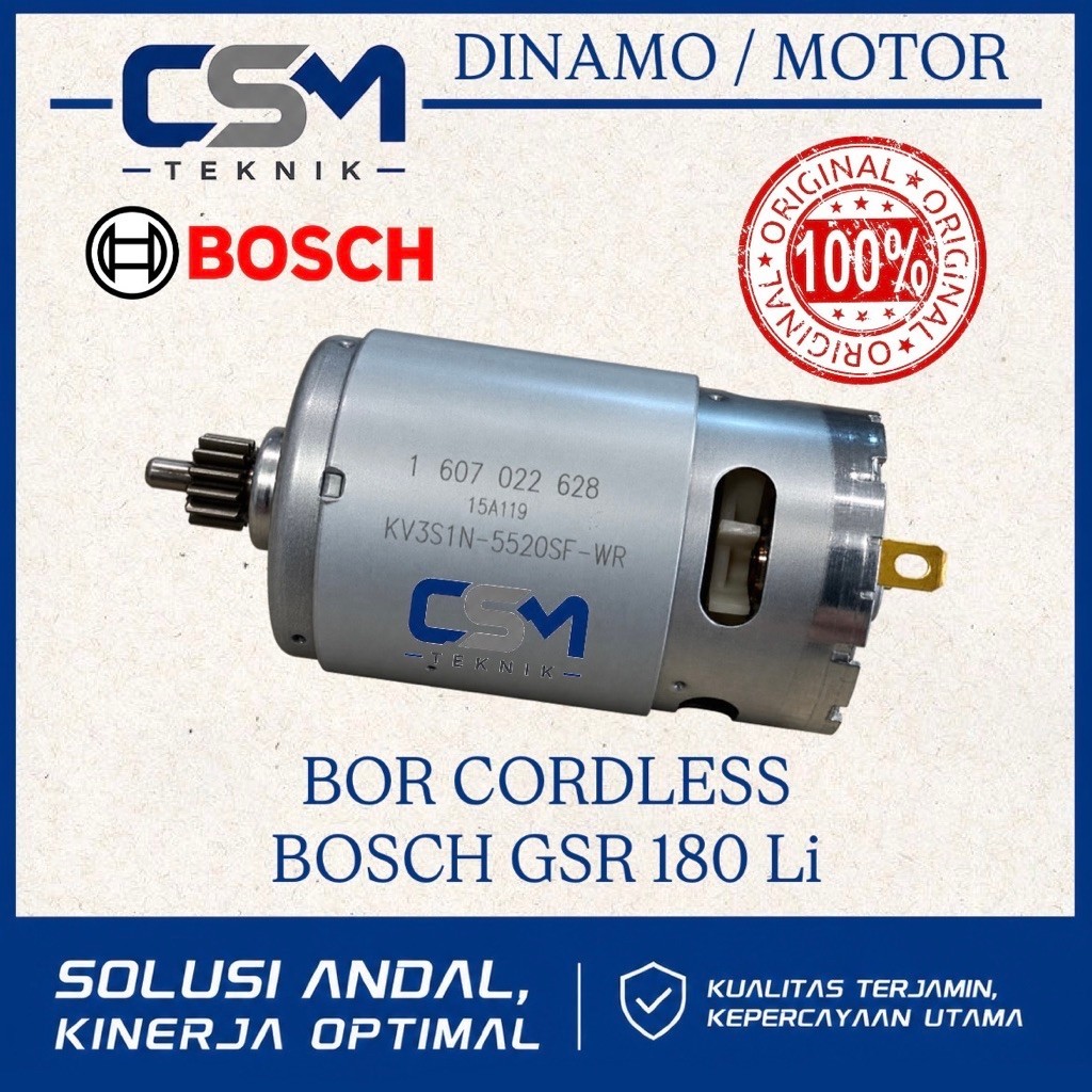 DINAMO BOR BATRE BOSCH GSR 180 Li ORIGINAL MOTOR BOR BATRE BOSCH GSR180Li ORIGINAL