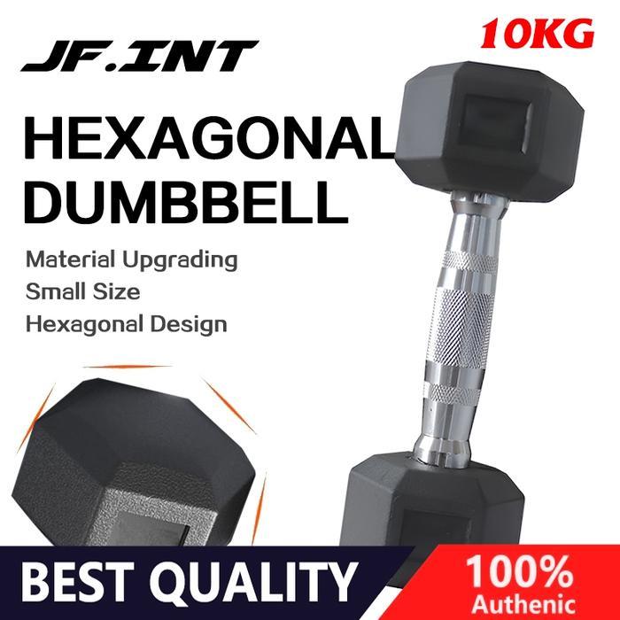 Dumbbell set peralatan fitness hexagonal dumbell 10kg