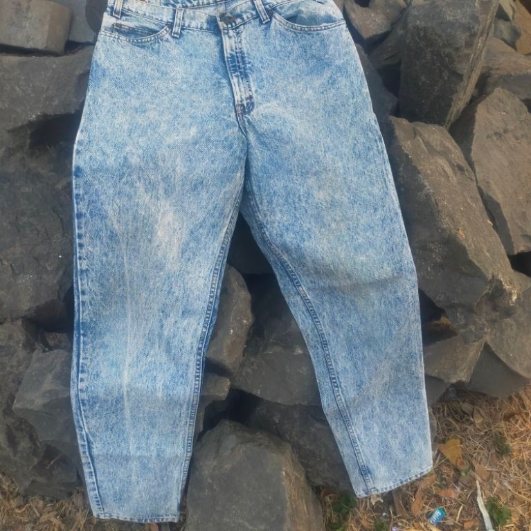 vintage 80's Levis 505 oren tab acid stone blue jeans
