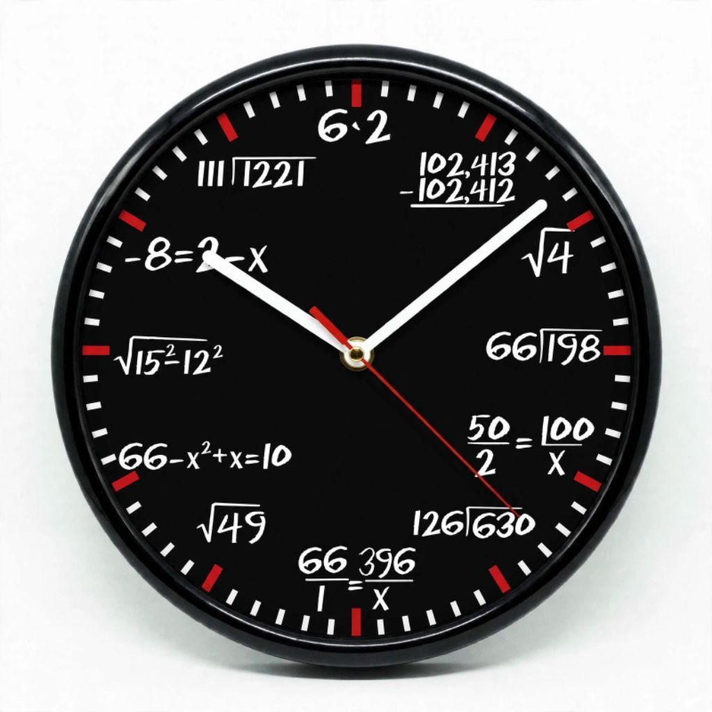 Jam Dinding Rumus Matematika minimalis simple