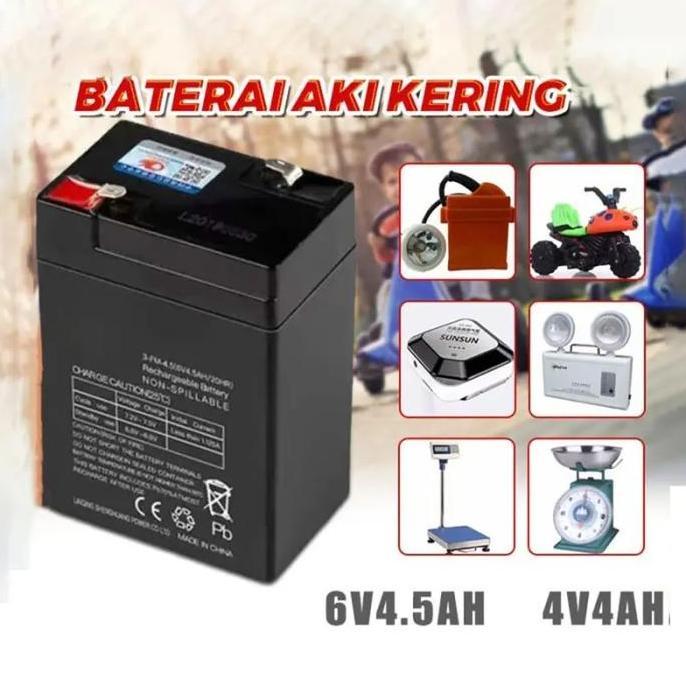SHAKIMZ aki kering 6v 4.5ah/ aki kering genset 12v12AH12V8AH 4V 4Ah/Aki Timbangan Digital VRLASINUS 