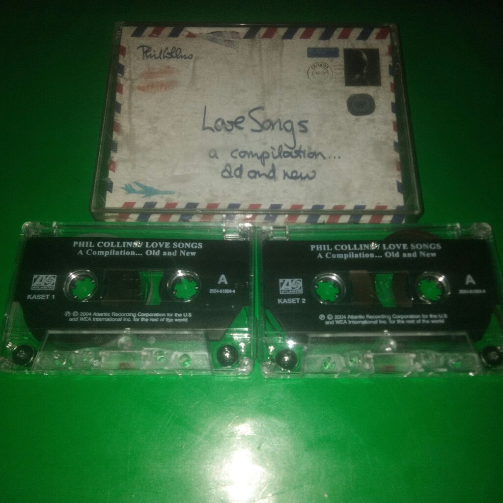 kaset pita Phil collins love songs love songs a a compilation old and new