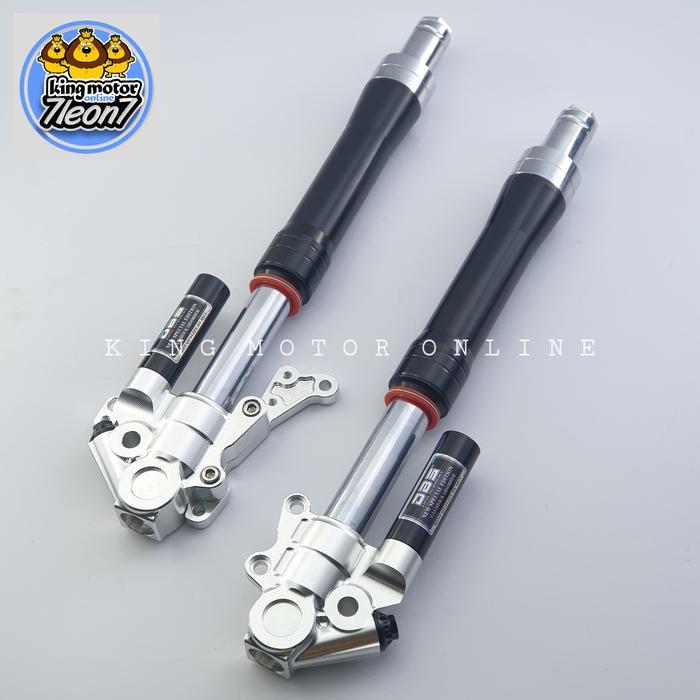 Shock depan upside down DBS 708 cnc series PCX 160 PCX 150 - black gold
