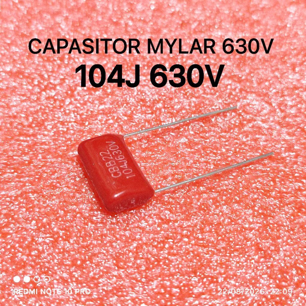 KAPASITOR MILAR 104 630V MYLAR 104J 630V