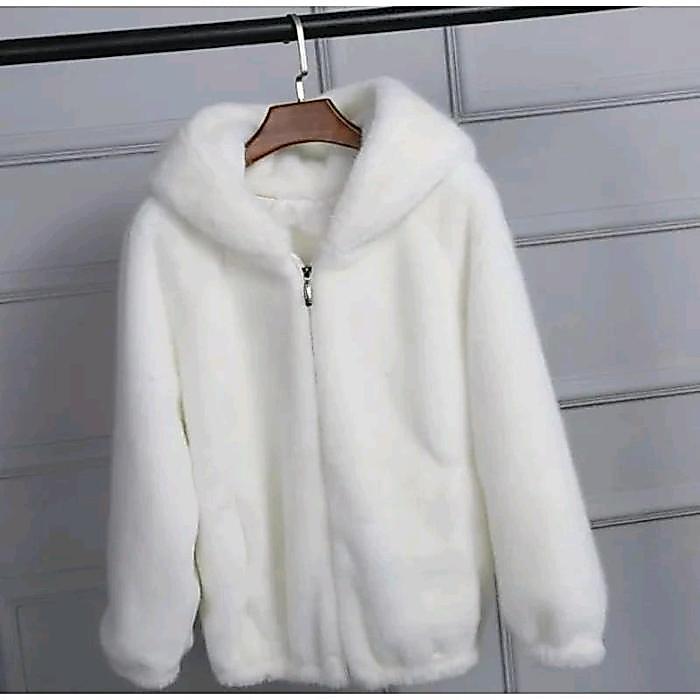 Switer Jaket Bulu Serpa Dewasa Winter Hodie Bolak Balik Pria/Wanita Outer Blazer Korea Casual Tebal