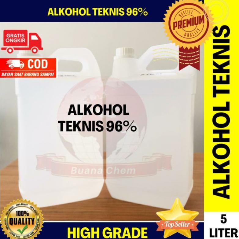 Alkohol Teknis 96% 5 Liter / Alkohol 96%