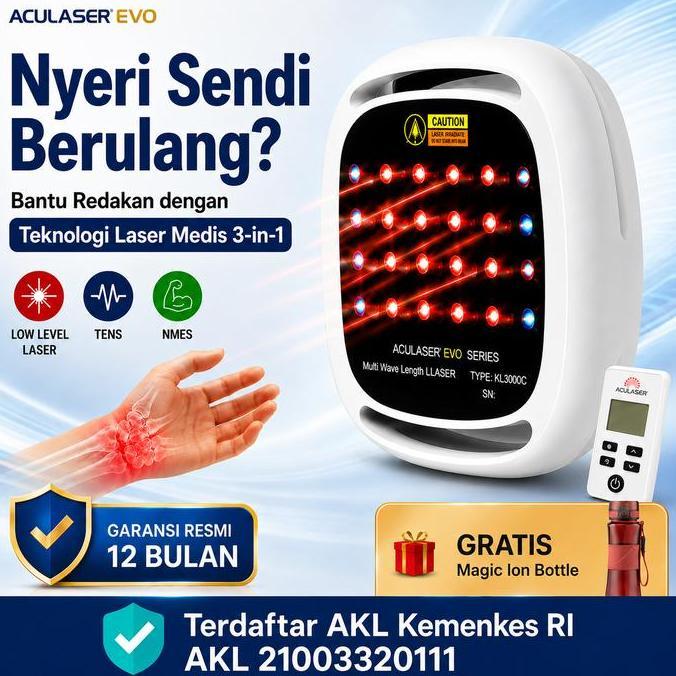 SAMBINAKA EVOLASER - Alat Terapi Portable untuk Bantu Meredakan Nyeri Otot, Tulang, dan Sendi ACULAS