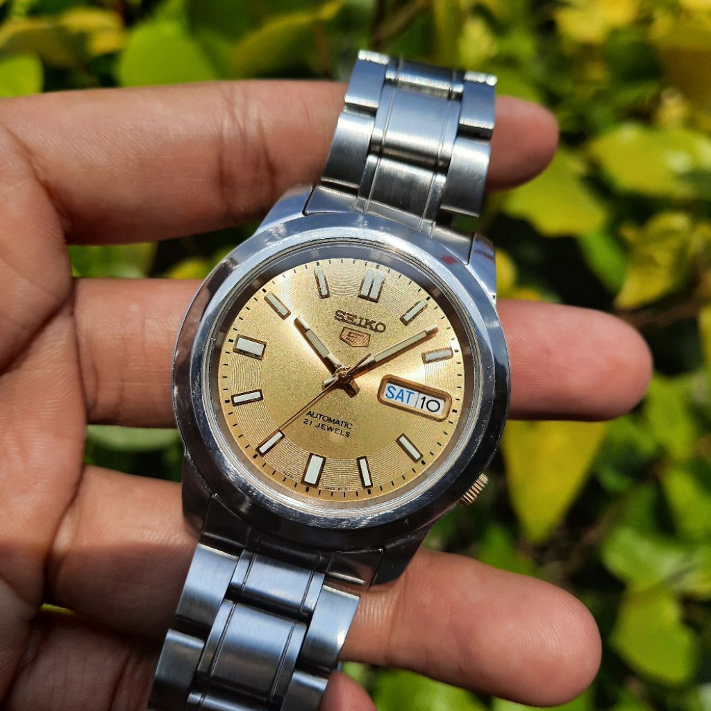 Seiko 5 Automatic SNKK13K1 White Gold SNKK13 7S26-02W0