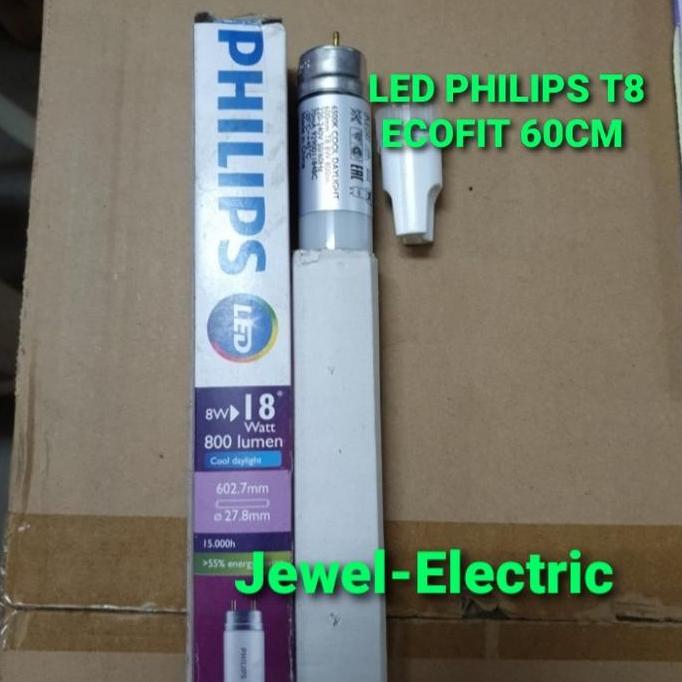 Lampu TL Tube T8 Philips LED 8w/8watt TL Neon Led Philips + Stater