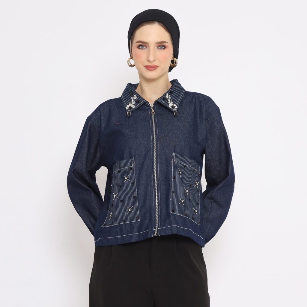 Sisters & Co | Eira Series Denim Blouse - Atasan Wanita [3]