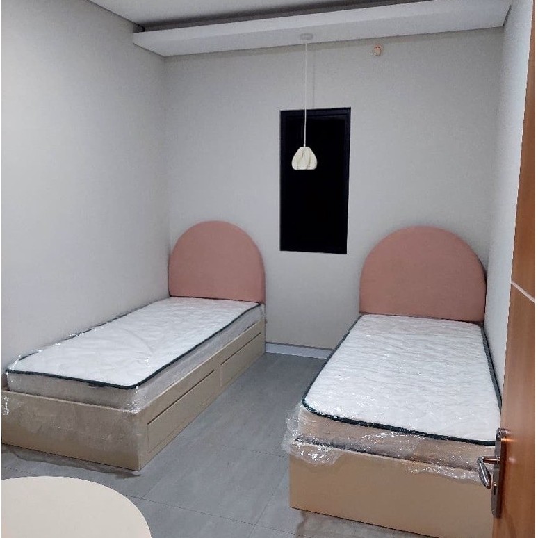 divan anak minimalis ukuran 90x200 laci 1 sisi bahan blokminto lapis hpl (tanpa kasur, bisa reques u