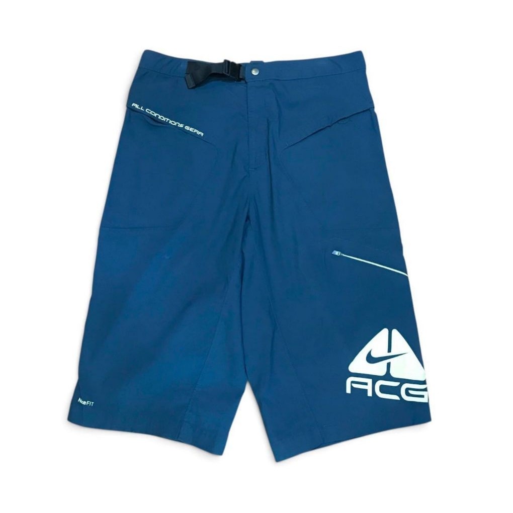 Vintage Nike Acg Short Pants Navy Nylon short Pants Size M 34 36