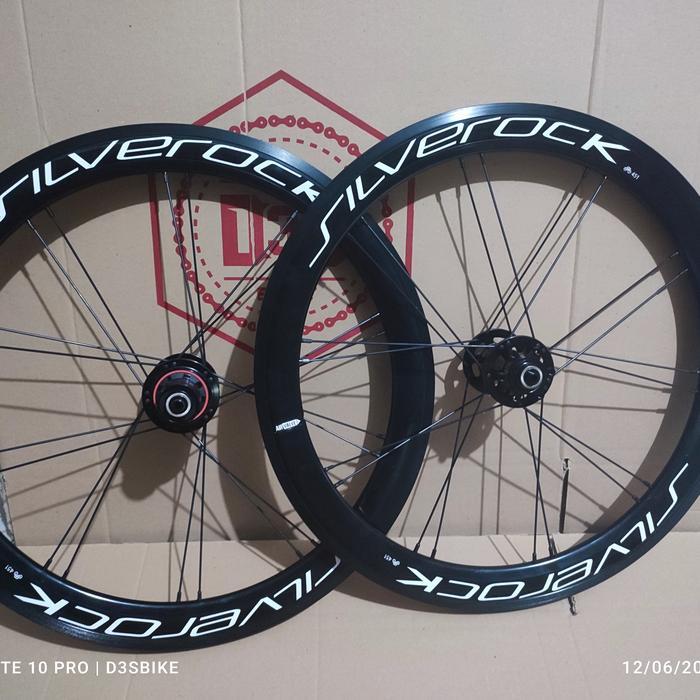 wheelset silverock 451 discbrake - full silver, 20h 451