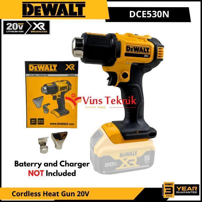 DEWALT DCE 530N Mesin Pemanas Baterai Cordless Hot Gun Heat Gun HotGun 20V DCE530N