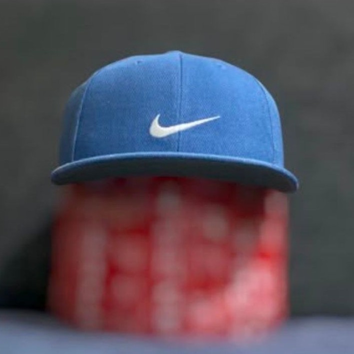 [RARE] Topi Snapback Nike Vintage Y2K era 90s Original Cotton - Blue Green Underbrim second