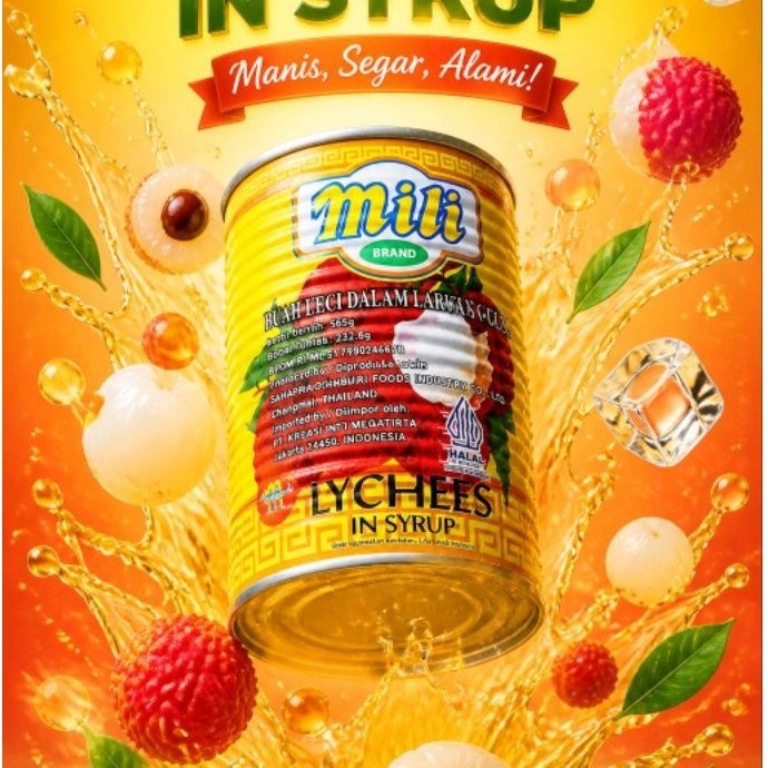 Mili Leci dalam sirup 565 gr