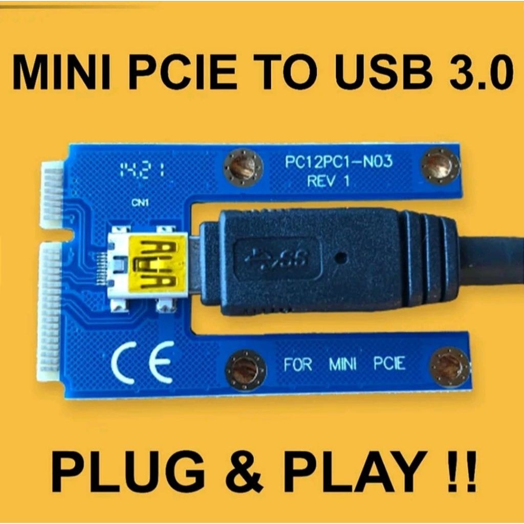 Mini PCIE to USB 3.0 Adapter GPU Riser Mining /GPU EKSTERNAL LAPTOP